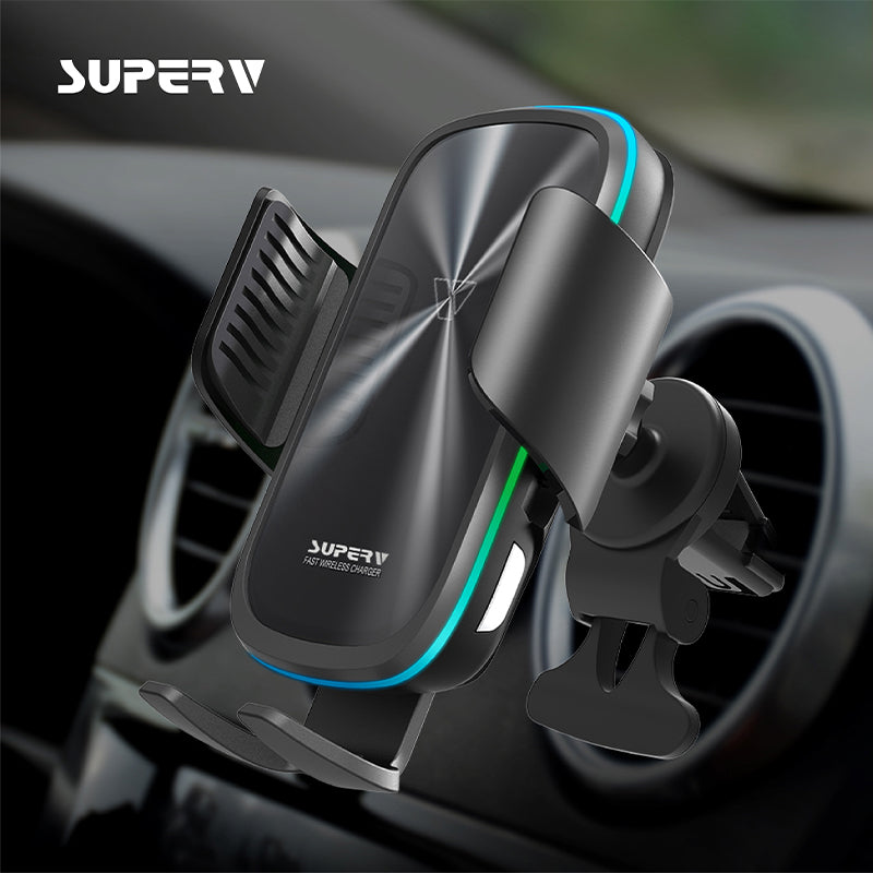 SuperV G91 Wireless Induction Car Holder Sets 15W/Type C