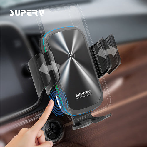 SuperV G91 Wireless Induction Car Holder Sets 15W/Type C