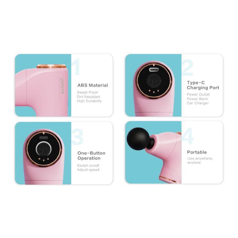 SuperV Vformula (V3) FG21-PK Ultralight Fascial Massage Gun (Pink)