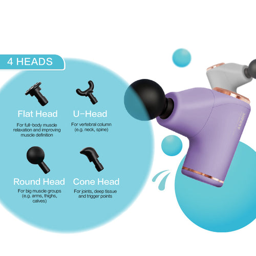 SuperV Vformula (V3) FG21-PP Ultralight Fascial Massage Gun (Purple)