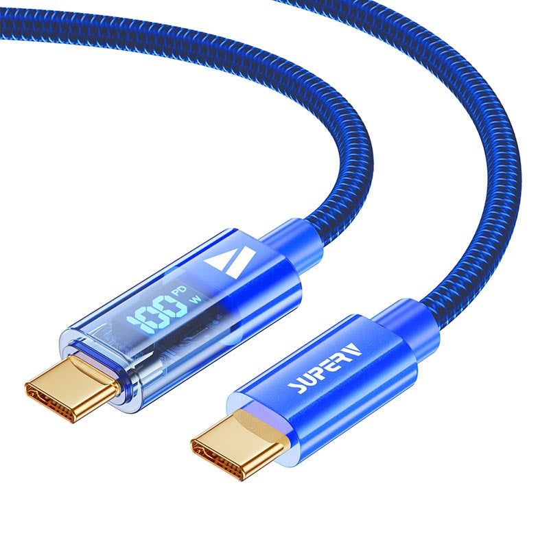 SuperV RT4-100-BL C to C Digital Display Cable 1M (Blue)