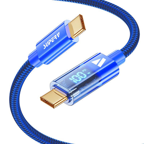 SuperV RT4-100-BL C to C Digital Display Cable 1M (Blue)
