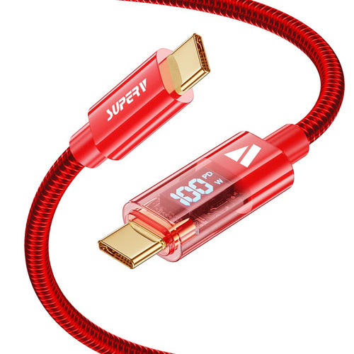SuperV RT4-100-RD C to C Digital Display Cable 1M (Red)