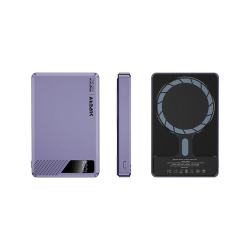 SuperV Power42-PP 10000mAh Wireless Power Bank with Digital Display (Purple)