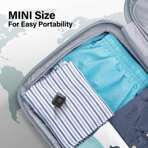 SuperV G45-BK 65W Universal Travel Adapter with Build in 80cm C Cable (White)