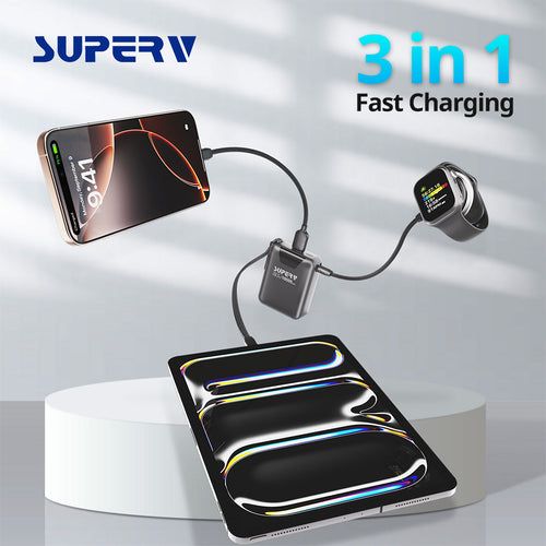 SuperV Power15 10000mAh CCC Power Bank (Pink)