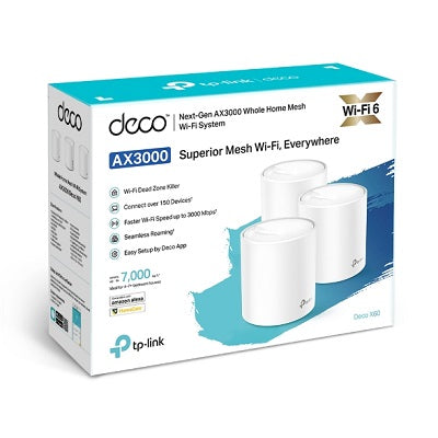 TP-Link Deco X60 AX3000 Wi-Fi 6 Mesh (3 Pack)