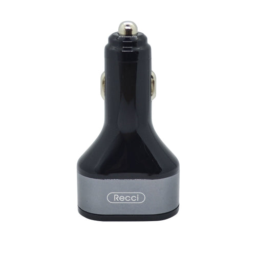 Recci RUC-B1 Dual-Output USB Car Charger Grey