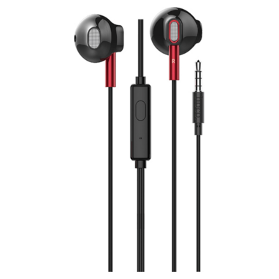 Hoco M57 Wired Earphones with Mic (Black)