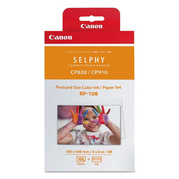 Canon RP-108 4R Size Paper + Ink Cartridge (108 Sheets)