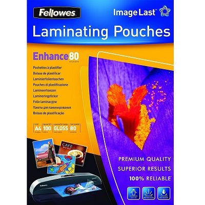 Fellowes ImageLast A4 80 Micron Laminating Pouch (100 pack)