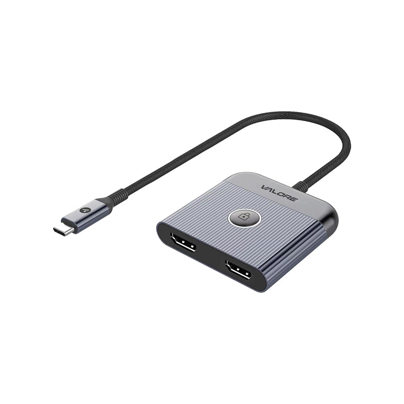 Valore USB-C To Dual HDMI Hub (MH-023) - Silver