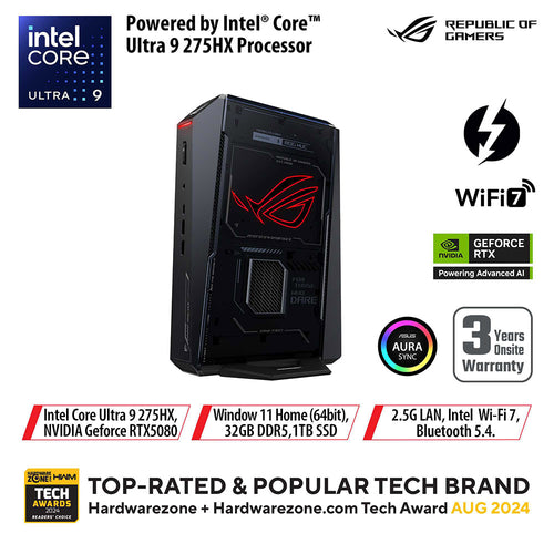 Asus ROG NUC - U9-275HX 32GB 1TB RTX5080 Win 11 Home (RNUC15JNK9X289A0)