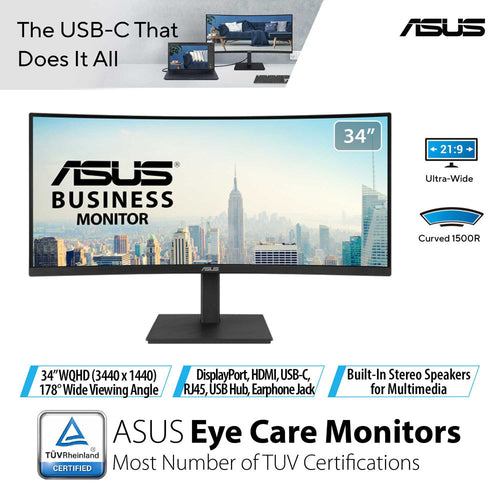 Asus VA34VCPSR - 34 WQHD VA 100Hz Business Monitor