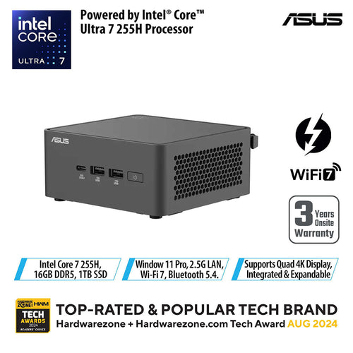 Asus NUC 15 Pro Tall 90AS00K1-M001A0 - U7-255H 16GB 1TB (RNUC15CRHU7079C3)