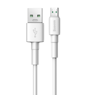 Baseus CAMSW-D02 Mini White Cable USB For Micro 4A 1m (White)