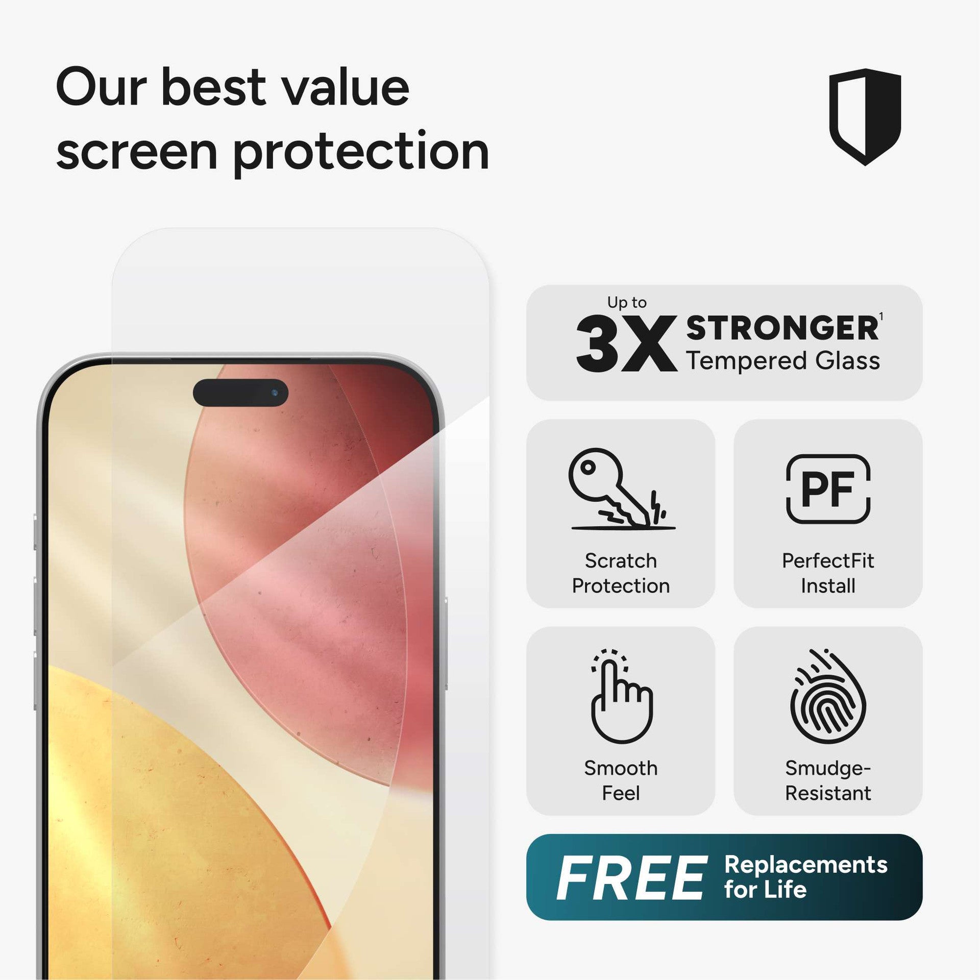 ZAGG iPhone 17 Pro Max 6.9 (2025) Glass Plus Edge SCR ZG-100119399