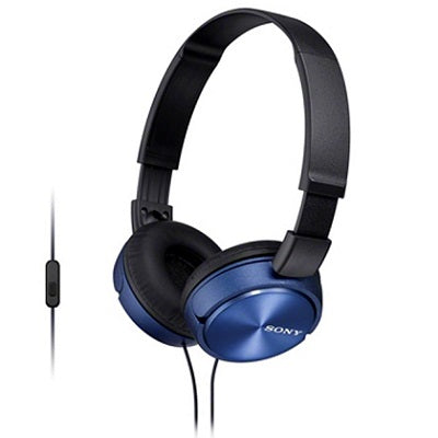 Sony MDR-ZX310AP Headphones with Mic (Blue)