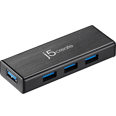 J5Create USB 3.0 4-port Mini Hub (JUH340) w Power Adapter