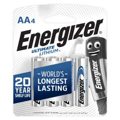 Energizer Ultimate Lithium Batteries L91BP4 (4-Pack)