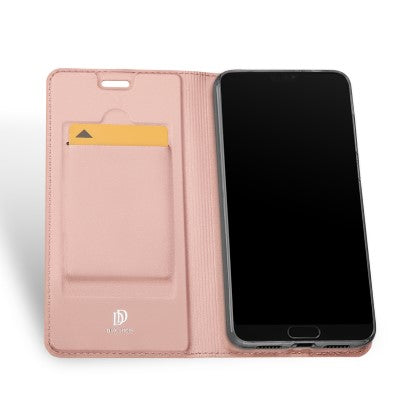 Dux Ducis Leather Case For Huawei P20 Rose Gold