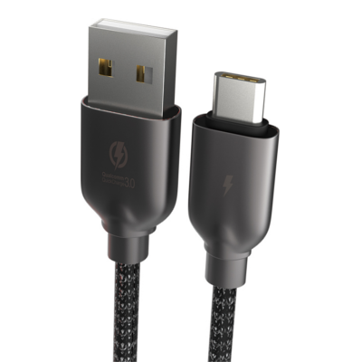 KUCIPA K255 USB A to Type-c Charging Cable 6.5A 1m (Black)