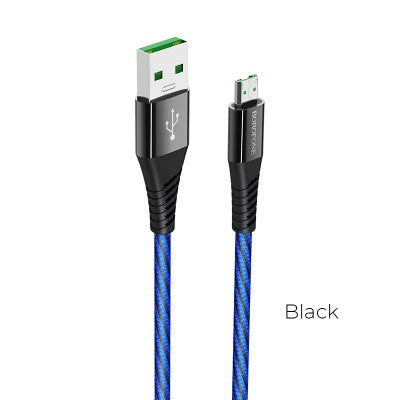 Borofone BU13 Craft Micro Charging Cable 4A (Black)