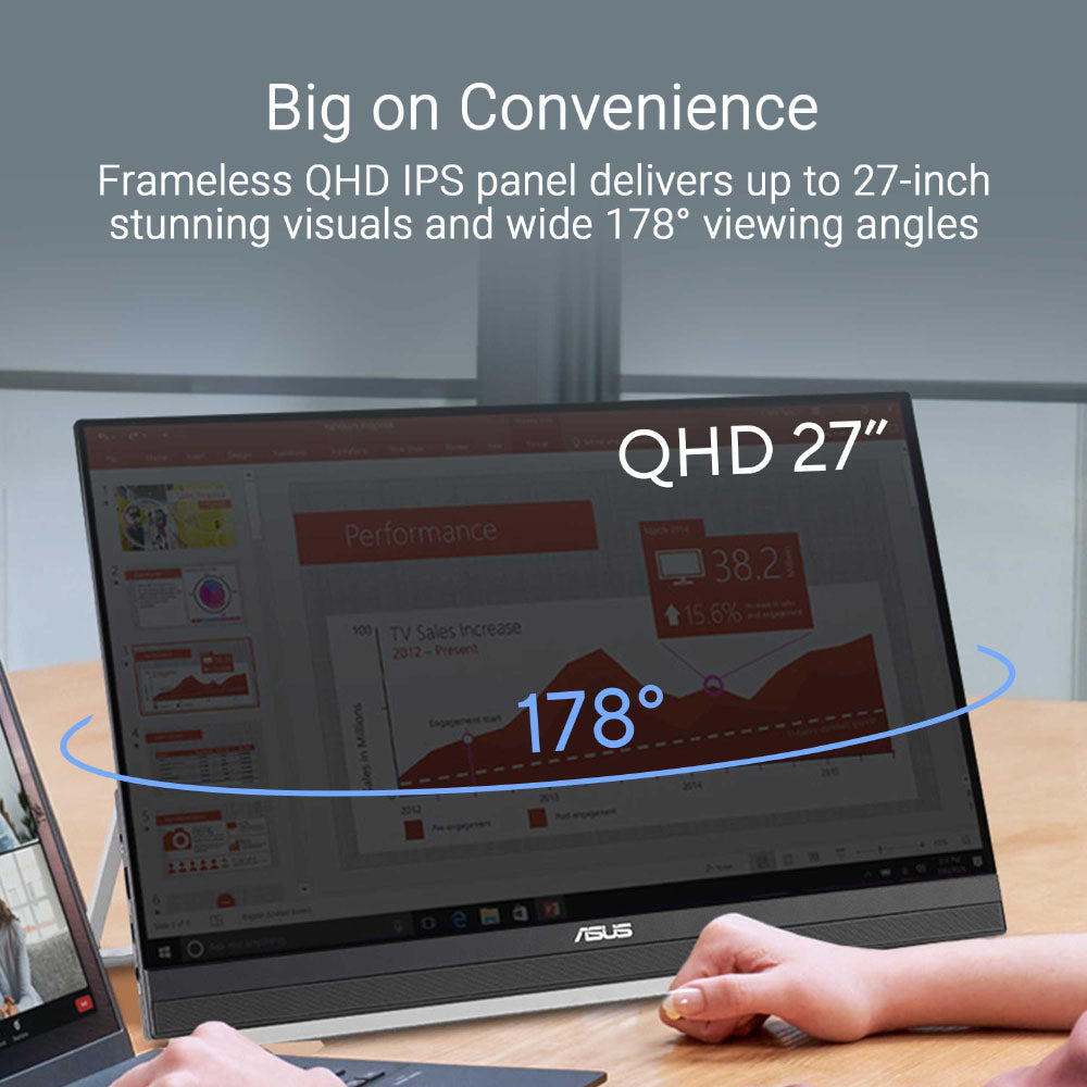 Asus ZenScreen MB27ACF - 27 QHD IPS 100Hz HDMI USB