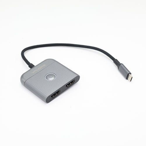 Valore USB-C To Dual HDMI Hub (MH-023) - Silver