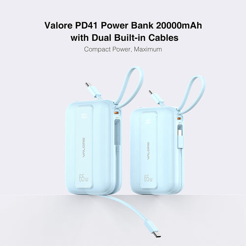 Valore PD65W 20000mAh Powerbank CCC Certified (PD41) - Blue