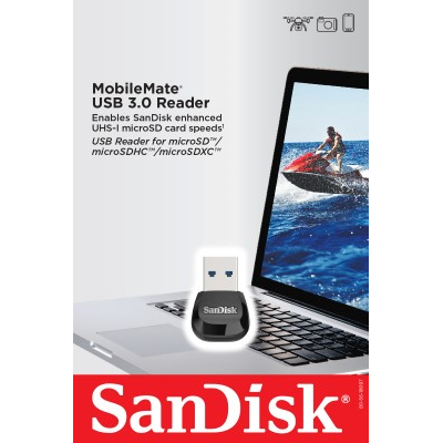 SanDisk MobileMate USB 3.0 microSD card Reader [SDDR-B531-GN6NN]