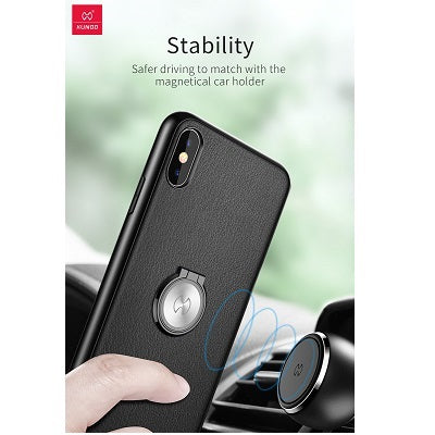 Xundd Case For iPhone XS Max With Ring Holder Black