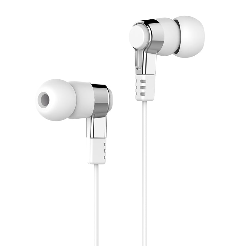Hoco M52 Universal Wired Earphone With Mic (White)