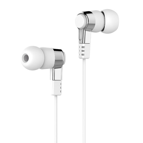 Hoco M52 Universal Wired Earphone With Mic (White)