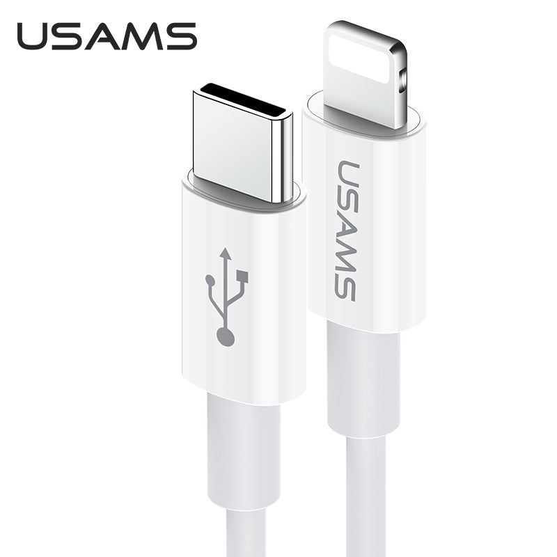 Usams US-SJ409 USB-C to USB-C 60W PD Charging Cable3A 1.2m (Grey)