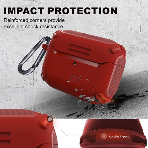 Redmonster Tough Naked Case For AirPods Pro (Red)