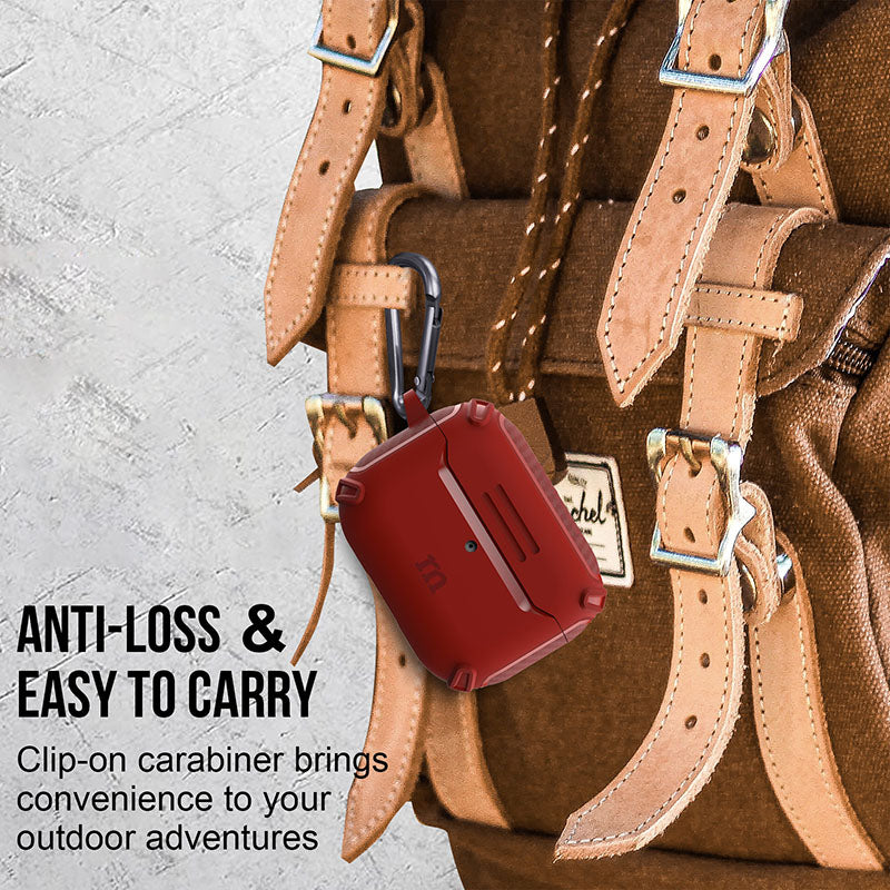 Redmonster Tough Naked Case For AirPods Pro (Red)