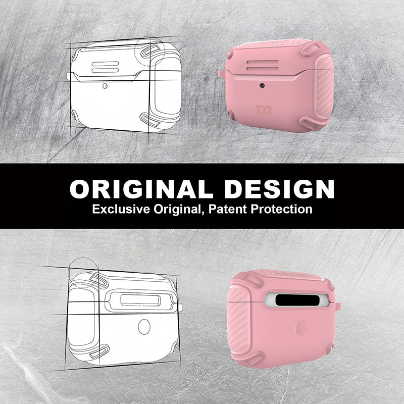 Redmonster Tough Naked Case For AirPods Pro (Pink)