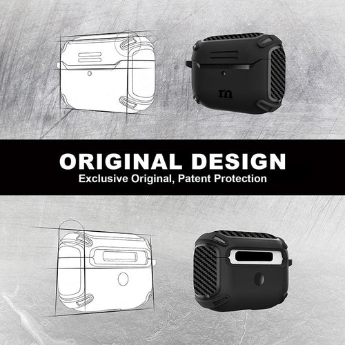 Redmonster Tough Naked Case For AirPods 3rd Generation (Black)