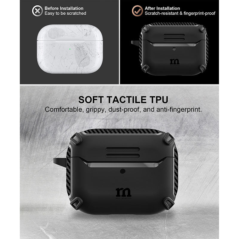 Redmonster Tough Naked Case For AirPods 3rd Generation (Black)