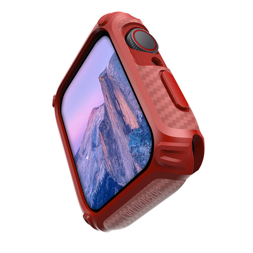 Redmonster Tough Naked 45mm Case For Apple Watch 7 (Red)