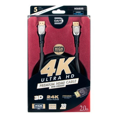 Daiyo SC6332 4K Premium HDMI Cable 2.0 Version 2.0m
