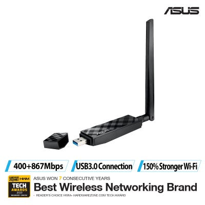 ASUS Dual-band Wireless-AC1300 USB 3.0 Wi-Fi Adapter (USB-AC56)