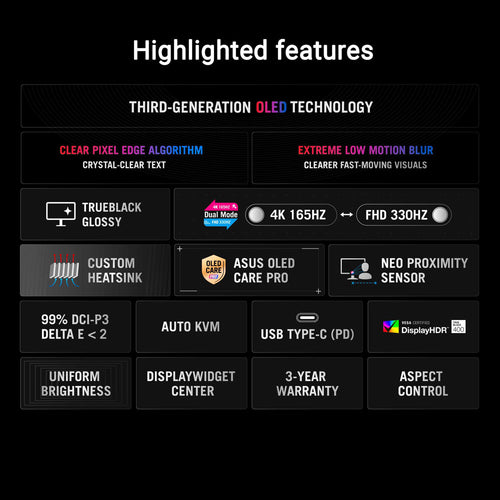 Asus ROG Strix OLED XG32UCWG - 32 UHD WOLED 165/330Hz Dual Mode Gaming Monitor
