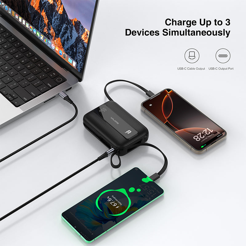 Valore PD65W 20000mAh Powerbank CCC Certified (PD41) - Black