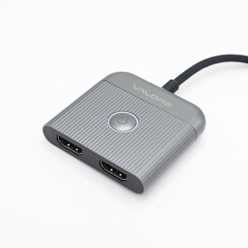 Valore USB-C To Dual HDMI Hub (MH-023) - Silver