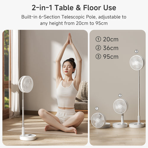 Simplus DFSH017WH00 Desktop and Floor Dual-Purpose Fan