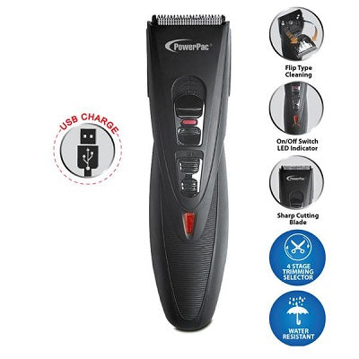 PowerPac PP2038 Rechargeable Hair Cutter