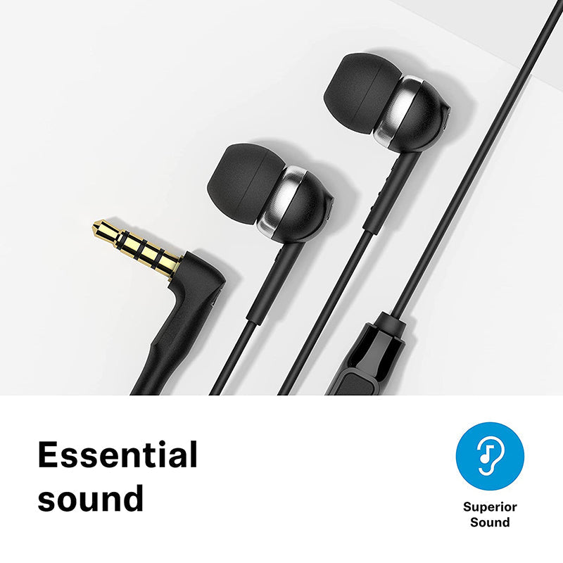 Sennheiser CX 80S Earphones with Mic (Black)