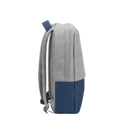 Rivacase Prater Anti-Theft Laptop backpack 15.6, Grey/Blue